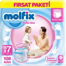 Mey İthalat Molfix Külot Bebek Bezi 7 Beden Fırsat Paketi 27 * 4 108 Adet