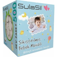 Mey İthalat Sıkıştırılmış Bebek Mendili 500 Kutu