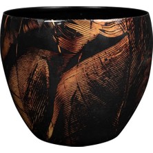 Mey İthalat Vive El Yapımı Metal L Saksı 21X16 cm