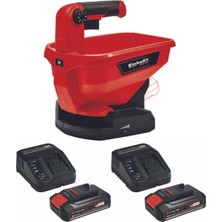 Mey İthalat Einhell Ge-Us 18 Li 2X2.5AH Akülü Çim Tohumu Gübre Tuz Serpme Makinesi