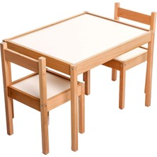 Mey İthalat Baby Toys Montessori Ahşap Masa ve Sandalye Seti