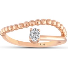 Rim Pırlanta 0.20 Karat Laboratuvar Pırlanta Tasarım Yüzük - Hrd Sertifikalı