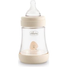 Mey İthalat Artsana Chicco Perfect 5 Biyo Fonksiyonlu Şişe, Silikon Vantuzlu, Yavaş, 0 Ay Için, Intuiflow Sistemli, 150 Ml, Bej