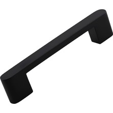 Mey İthalat Uhud Kulp 96 mm Siyah Metal Mutfak Mobilya Çekmece Mutfak Dolap Dolabı Kulpları Kapak Kulbu 9.6 cm