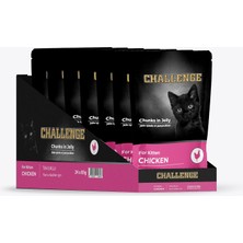 Mey İthalat Challenge Pouch Challenge Yavru Tavuklu Yaş Mama 85 GRX24AD