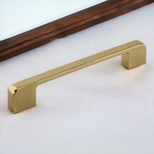 Mey İthalat 10 Adet Arel Kulp Mobilya Mutfak Dolabı Çekmece Dolap Kulp Kapak Kulpu Kulbu Gold Altın 160 mm Metal