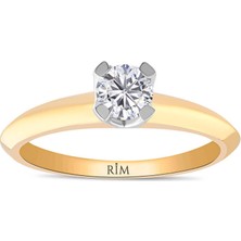 Rim Pırlanta 0.50 Karat Laboratuvar Pırlanta Tektaş Yüzük - Hrd Sertifikalı