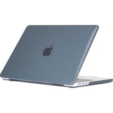 Mey İthalat Apple Macbook Pro 14.2inç A2442 2021 ile Uyumlu Kılıf Kristal Ön Arka Şeffaf Kapak Td Siyah