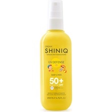 Shiniq Bebek ve Çocuklar Için Güneş Koruyucu Vücut Spreyi SPF50+ 200 ml