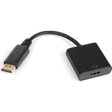 Mey İthalat Primex PX-1325 Displayport To HDMI Dönüştürücü, Dp Erkek To HDMI Dişi Görüntü Çevirici Adaptör, Displayport Bilgisayardan HDMI Monitör Tv Projeksiyon Bağlantı Aparatı, 2560X1600 Destekli Tak Çalıştır