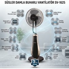 Süsler SV-1625 Damla Buharlı Vantilatör