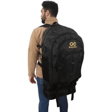 Mey İthalat Baggor 90 Litre Körüklü + Ayakkabılık Su Geçirmez Çok Gözlü Laptop Bölmeli Destek Kemerli Erkek Bayan Okul-Kampçı-Seyahat-Dağcı-Outdoor-Trekking Sırt Çantası