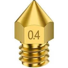 Mey İthalat Sanec 3D Yazıcı Mk8 Extruder Nozzle 0.4mm 1.75MM