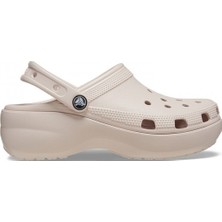 Crocs Kadın Marka Logolu Rahat Günlük Kullanım Pudra Terlik 206750-6UR