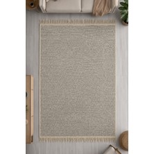 Lorvian Noletti Düz Desen Makinede Yıkanabilir Pamuklu Kilim Pratik ve Günlük Kullanıma Uygun