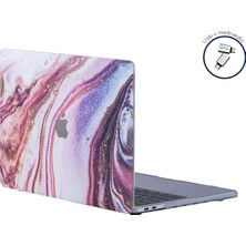 Mey İthalat Mcstorey MacBook Pro 13 Inç M1 M2 Kılıf A2338 Uyumlu | Premium Mermer Desenli Sert Koruyucu Kapak Hard Case | A1706 A1708 A1989 A2159 A2251 A2289 Laptop Kılıfı Karışık