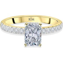Rim Pırlanta 1.25 Karat Radiant Tektaş Laboratuvar Pırlanta Yüzük - Hrd Sertifikalı