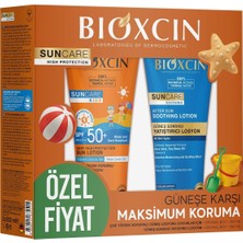 Mey İthalat Bioxcin Sun Care Çocuk Güneş Kremi Spf 50+ – Non-Nano Hibrit Filtreli, Termal Sulu, Pantenol ve Allantoin Içerikli, Hassas Ciltler Için, After Sun Hediyeli, 200 ml