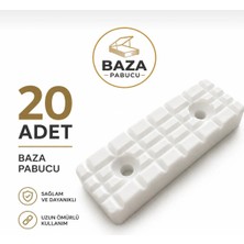Karapolat Yapı Baza Pabucu Plastik Takoz Ayak Yükseltici 20 Adet Denge Takozu Zemin Koruyucu Pabuç
