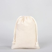 Mey İthalat Ham Bez Kese/torba/organizer - 2 Adet (15X20 Cm)