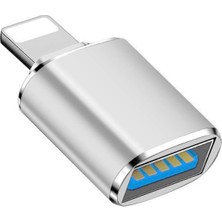 Mey İthalat Microsonic Lightning To Otg Adapter Lightning iPhone iPad Dişi USB Dönüştürücü Adaptör Gri