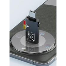 Mey İthalat Coofbe Type-C To USB ve Type-C Tf Kart Çevirici Otg Dönüştürücü Type-C To USB Kart Okuyucu Dönüştürücü