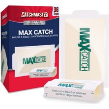 Mey İthalat Catchmaster Max-Catch Fare ve Böcek Tutkal Tuzağı 36 Paket, Ev Için Fare Kapanı Iç Mekan, Böcekleri, Sıçanları ve Kemirgenleri Yakalamak Için Yapışkan Tepsi, Toksik Olmayan Dökme Kokusuz Tutkal