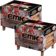 Mey İthalat Emk Pratik Mangal Kömürü, 2 kg x 2 Adet, Barbekü ve Mangal Için