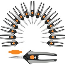 Mey İthalat Fiskars 15 Adet Mikro Uçlu Budama Snip Seti, Hassas Paslanmaz Çelik Bıçaklar, Deadheading Için Softgrip Kolları, Küçük Bitkileri Kırpma ve Şekillendirme