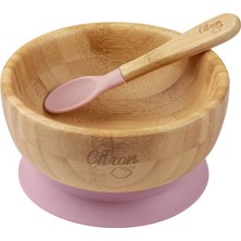 Mey İthalat Citron Vakum Tabanlı Organik Bambu Kase Seti - Blush Pink 1073612