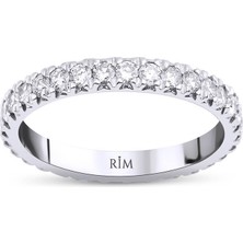 Rim Pırlanta 0.95 Karat Laboratuvar Pırlanta Tamtur Yüzük - Hrd Sertifikalı