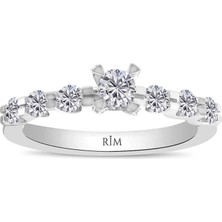 Rim Pırlanta 0.90 Karat Laboratuvar Pırlanta Tasarım Yüzük - Hrd Sertifikalı