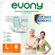 Mey İthalat Evony Yetişkin Bezi Bakteri Tutmayan Yüzey Large 8 Li