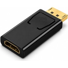 Mey İthalat Primex PX-1325-4K Displayport To HDMI Dönüştürücü, Dp To 4K HDMI Çevirici, Displayport Bilgisayar To HDMI Monitör Tv Projeksiyon Adaptörü, Siyah
