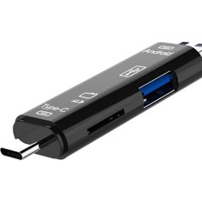 Mey İthalat Micro USB -Type C - USB Telefon Adaptörü Micro Sd/usb Okuyucu Dönüştürücü