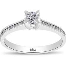 Rim Pırlanta 0.30 Karat Laboratuvar Pırlanta Tektaş Yüzük - Hrd Sertifikalı