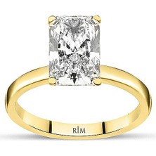 Rim Pırlanta 2.60 Karat Radiant Tektaş Laboratuvar Pırlanta Yüzük - Hrd Sertifikalı