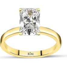 Rim Pırlanta 2.15 Karat Radiant Tektaş Laboratuvar Pırlanta Yüzük - Hrd Sertifikalı