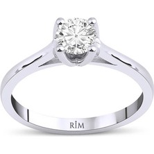 Rim Pırlanta 0.50 Karat Laboratuvar Pırlanta Tektaş Yüzük - Hrd Sertifikalı