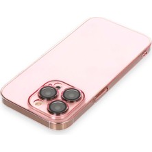 Bezos iPhone 14 Pro Kılıf Armada Lensli Kapak - Rose Gold