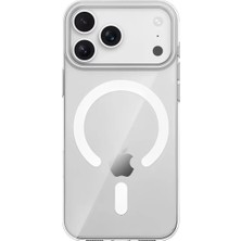 Bezos iPhone 17 Pro Pc Blank Magsafe Kapak - Şeffaf
