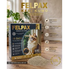 Felpax %100 Tozsuz Premium Aktif Karbonlu Hızlı Topaklanan Kedi Kumu 10 Litre