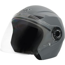 Gp Kompozit GP GX MKS005-GNG Şeffaf Vizörlü Motosiklet Yarım Kask