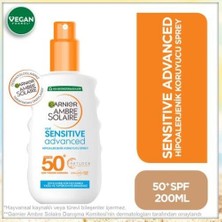 Garnier Sensitive Advanced Spray For Hassas Ciltler Ambre Solaire Garnier SPF50+ 150 ml