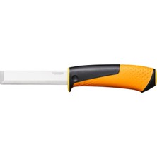 Fiskars Marangoz Bıçağı, Kılıf Dahil, Entegre Bıçak Bileyicili, Toplam Uzunluk: 22,4 Cm, Siyah/turun