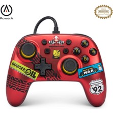 Powera Nintendo Switch Için Powera Nano Kablolu Kumanda - Mario Kart: Racer Red, Kırmızı