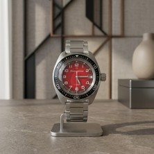 Eski Yeni Antik Vostok Komandirskie 02035A Otomatik Mekanik Erkek Kol Saati 31 Taş 200M Paslanmaz Çelik Kırmızı Kadran