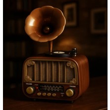 Nettech Meier MD-1318BT Nostalji Radyo Kablosuz Hoparlör - Speaker