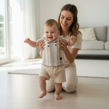 Ürünya Erkek Bebek Çocuk Kısa Kollu Şortlu 2'li Takım