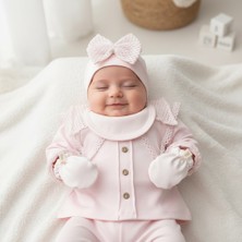 Ürünya Kız Bebek Pamuklu Uzun Kollu İşlemeli 5'li Set